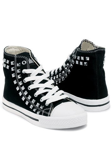 Studded High Top Sneakers